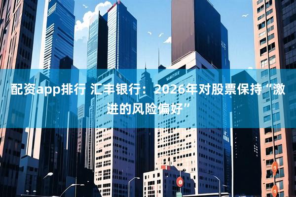 配资app排行 汇丰银行:2026年对股票保持“激进的风险偏好”