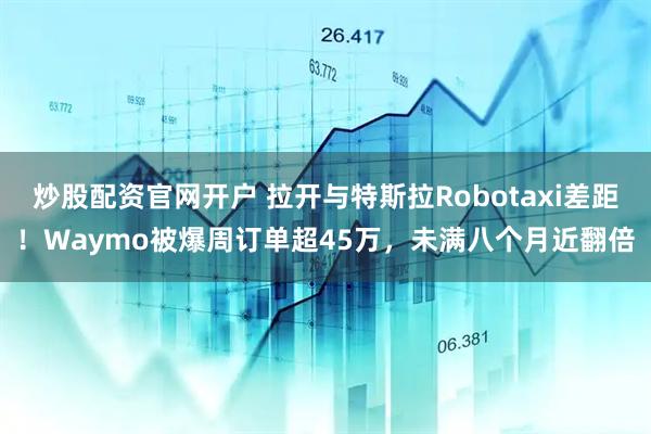 炒股配资官网开户 拉开与特斯拉Robotaxi差距！Waymo被爆周订单超45万，未满八个月近翻倍